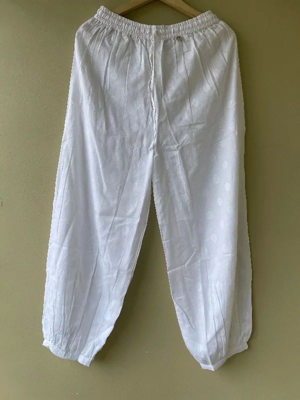 White Afghani Trouser Trousers Mesh Breathable Trousers Mesh Breathable