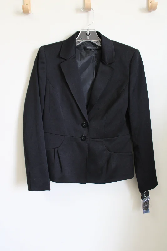 NEW Anne Klein Black Blazer | 4 Petite Women's Formal Blazer