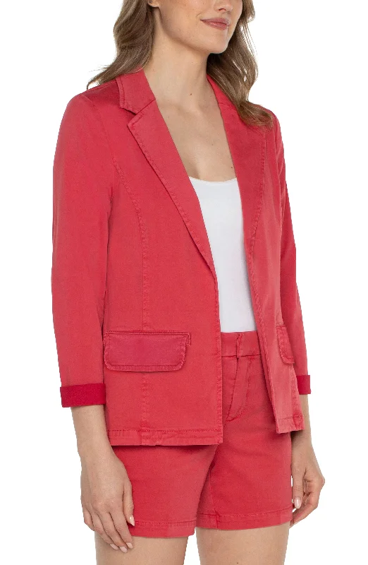 Fitted Casual Unlined Soft Blazer LM1067L12 Women's Custom Jacket