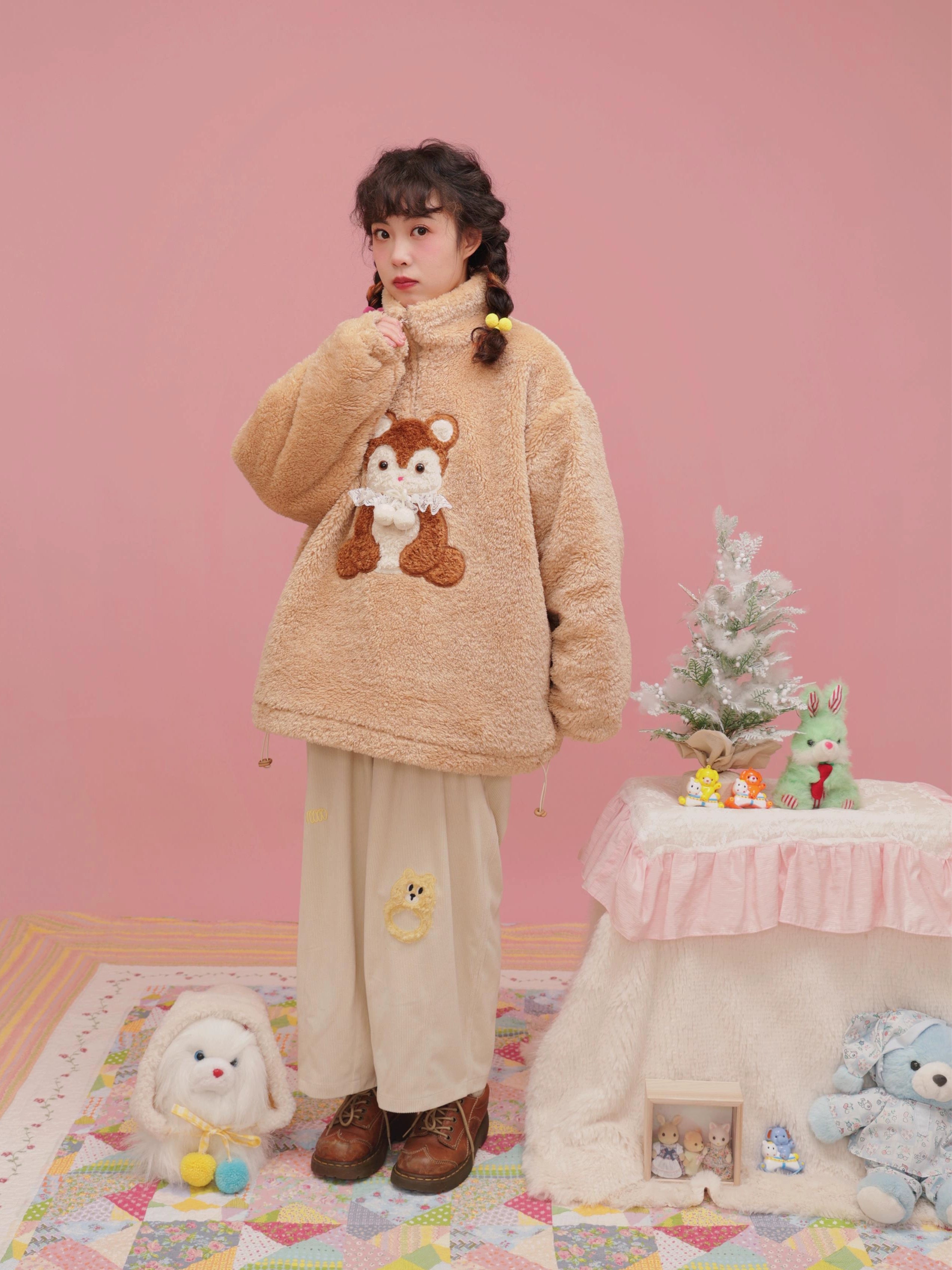 Retro girl three-dimensional bear khaki collar plush jacket【s0000004295】 Striped Jacket Polka Dot Jacket Floral Jacket Striped Jacket Polka Dot Jacket Floral Jacket Retro girl three-dimensional bear khaki collar plush jacket【s0000004295】 Striped Jacket Polka Dot Jacket Floral Jacket Striped Jacket Polka Dot Jacket Floral Jacket