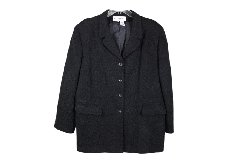 Norton McNaughton Black Wool Blazer | 18 Women's Handmade Blazer