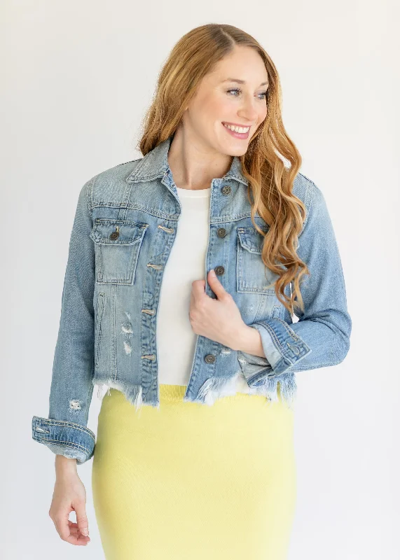 Raw Hem Distressed Light Wash Denim Jacket - FINAL SALE Elasticated Jacket Padded Jacket Insulated Jacket Elasticated Jacket Padded Jacket Insulated Jacket Raw Hem Distressed Light Wash Denim Jacket - FINAL SALE Elasticated Jacket Padded Jacket Insulated Jacket Elasticated Jacket Padded Jacket Insulated Jacket