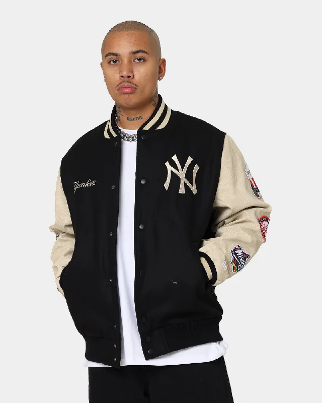 New Era New York Yankees MLB World Series Varsity Jacket Black Bomber Jacket Anorak Windbreaker Bomber Jacket Anorak Windbreaker New Era New York Yankees MLB World Series Varsity Jacket Black Bomber Jacket Anorak Windbreaker Bomber Jacket Anorak Windbreaker