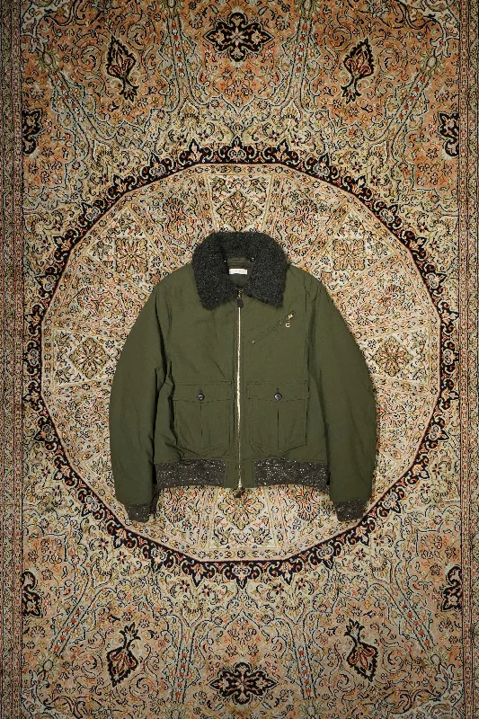 STEAF GLEAM FLIGHT JACKET (EARTH GREEN) Welt Pockets Slit Pockets Flap Pockets Welt Pockets Slit Pockets Flap Pockets STEAF GLEAM FLIGHT JACKET (EARTH GREEN) Welt Pockets Slit Pockets Flap Pockets Welt Pockets Slit Pockets Flap Pockets