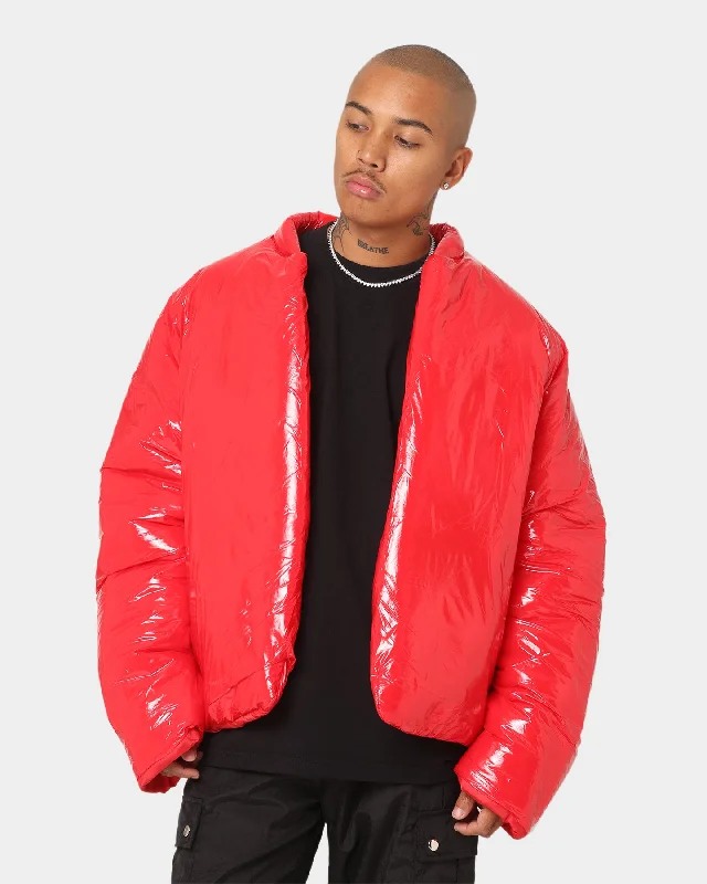 Club Paradise  Paxton Puffer Jacket Red Trench Coat Raincoat Waterproof Jacket Trench Coat Raincoat Waterproof Jacket