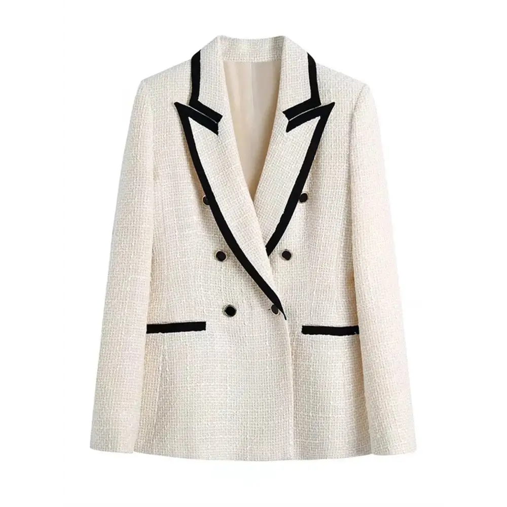 Office lady contrast color blazer for women Women's Party Jacket