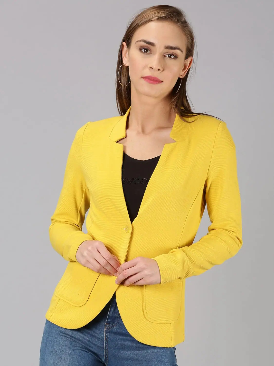 Formal Splash Solid Women Blazer High-End Women's Suit