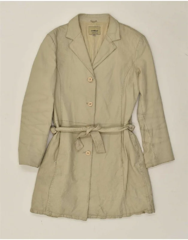 CONBIPEL Womens Leather Coat IT 44 Medium Beige Leather Houndstooth Jacket Shearling Jacket Fleece Jacket CONBIPEL Womens Leather Coat IT 44 Medium Beige Leather Houndstooth Jacket Shearling Jacket Fleece Jacket