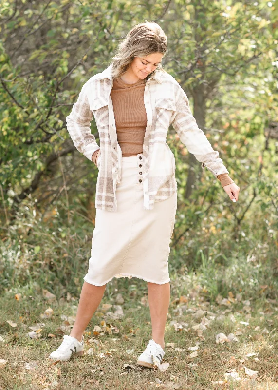 Tullis Plaid Button Up Jacket - FINAL SALE Notch Collar Peter Pan Collar Cowl Neck Notch Collar Peter Pan Collar Cowl Neck Tullis Plaid Button Up Jacket - FINAL SALE Notch Collar Peter Pan Collar Cowl Neck Notch Collar Peter Pan Collar Cowl Neck