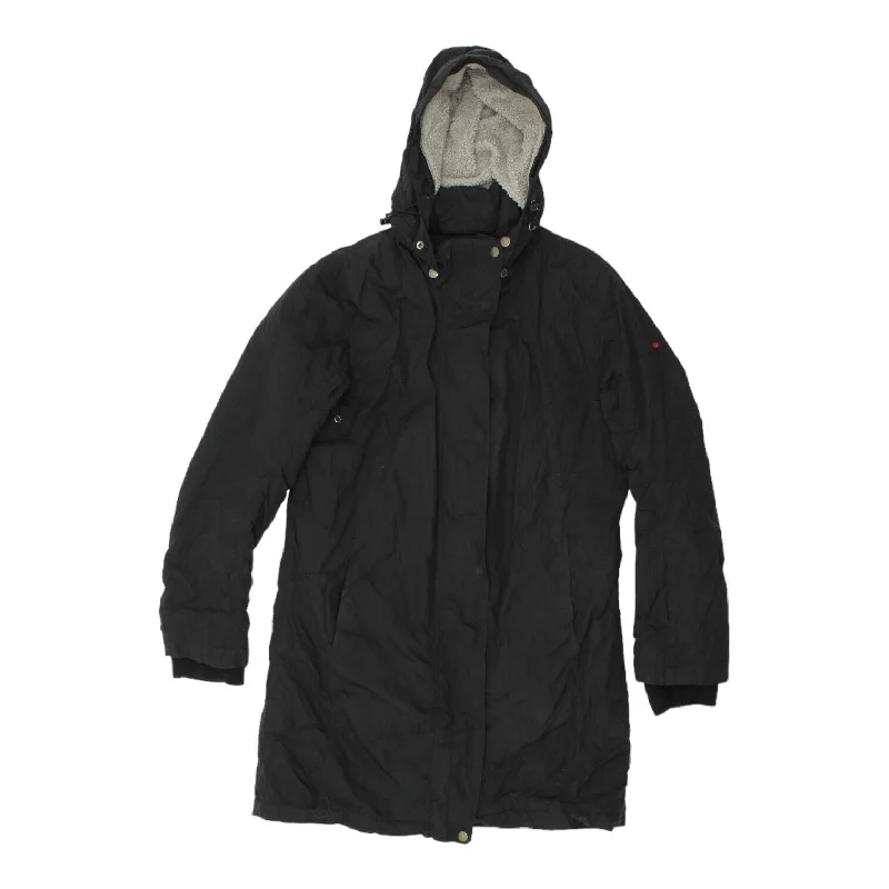 Canadian Weather Pro Hard Shells Womens Black Quilted Hooded Coat | Designer VTG Cape Coat Herringbone Coat Tweed Coat Canadian Weather Pro Hard Shells Womens Black Quilted Hooded Coat | Designer VTG Cape Coat Herringbone Coat Tweed Coat