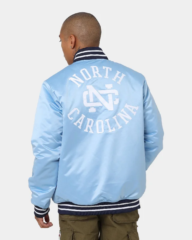 Mitchell & Ness University Of North Carolina Tar Heels Heavyweight Satin Jacket Light Blue Satin Jacket Silk Jacket Chiffon Jacket Satin Jacket Silk Jacket Chiffon Jacket