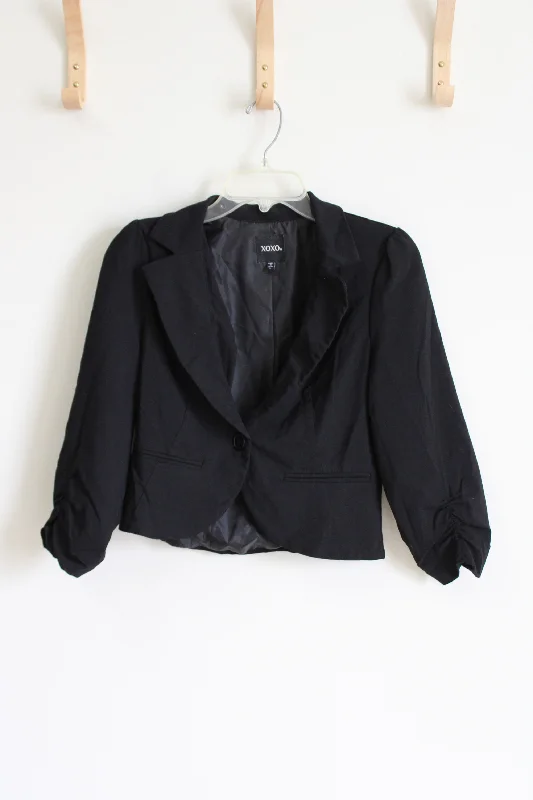 XOXO Black Crop Blazer | L Women's Custom Suit