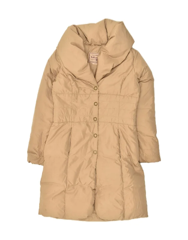 MARLBORO CLASSICS Womens Padded Coat UK 16 Large Beige Polyester Rayon Velvet Corduroy MARLBORO CLASSICS Womens Padded Coat UK 16 Large Beige Polyester Rayon Velvet Corduroy