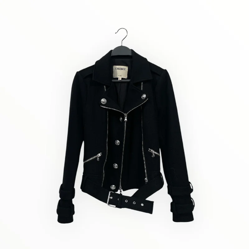 L'AGENCE/Jacket/S/Cashmere/BLK/VINTAGE Denim Jacket Leather Jacket Suede Jacket Denim Jacket Leather Jacket Suede Jacket