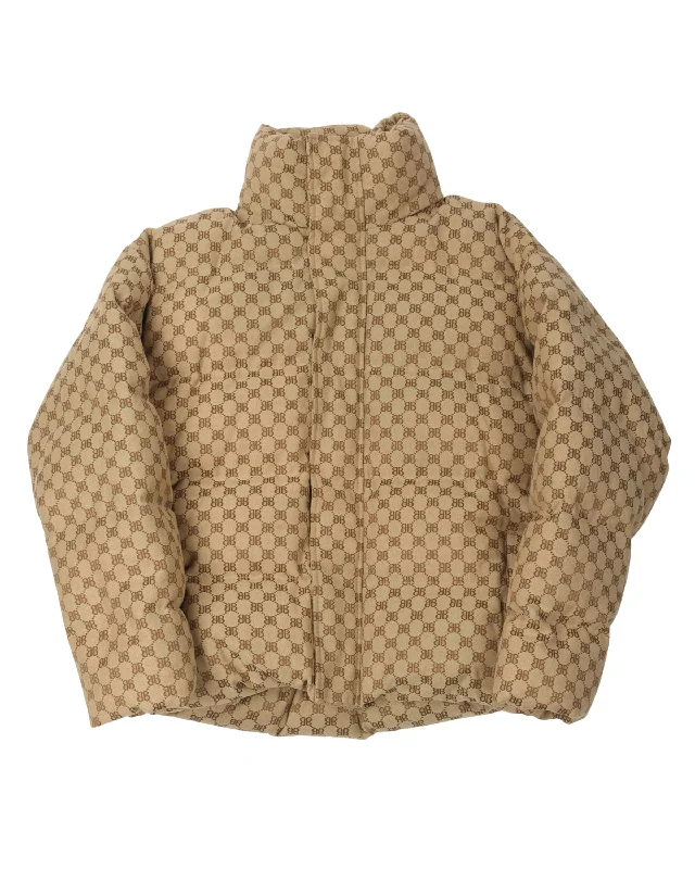 Gucci Hacker Monogram Puffer Jacket Fleece Jacket Down Jacket Feather Jacket Fleece Jacket Down Jacket Feather Jacket