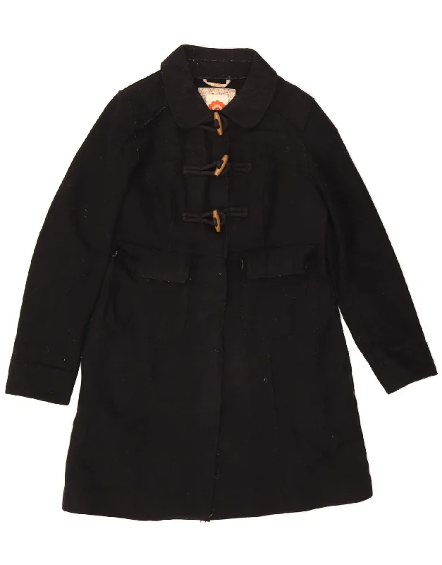 WHITE STUFF Womens Duffle Coat UK 10 Small Black Wool Peter Pan Collar Cowl Neck Turtleneck WHITE STUFF Womens Duffle Coat UK 10 Small Black Wool Peter Pan Collar Cowl Neck Turtleneck