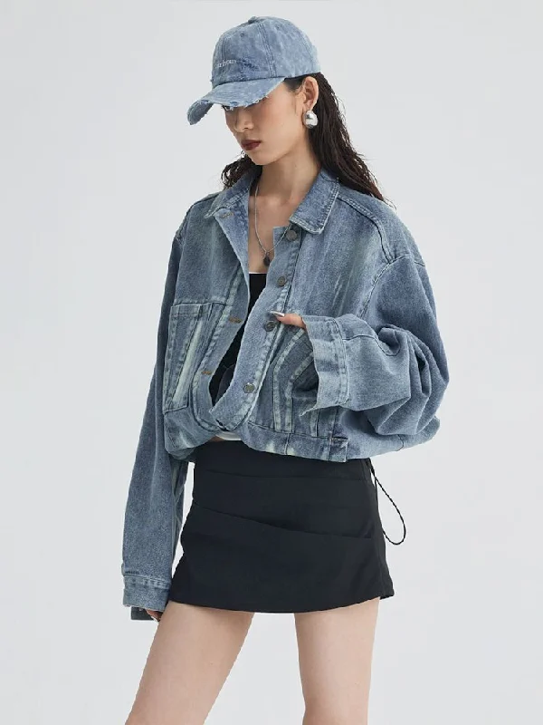 Split Silhouette Denim Jacket【s0000007336】 Tiered Jacket Buttoned Jacket Zippered Jacket Tiered Jacket Buttoned Jacket Zippered Jacket Split Silhouette Denim Jacket【s0000007336】 Tiered Jacket Buttoned Jacket Zippered Jacket Tiered Jacket Buttoned Jacket Zippered Jacket