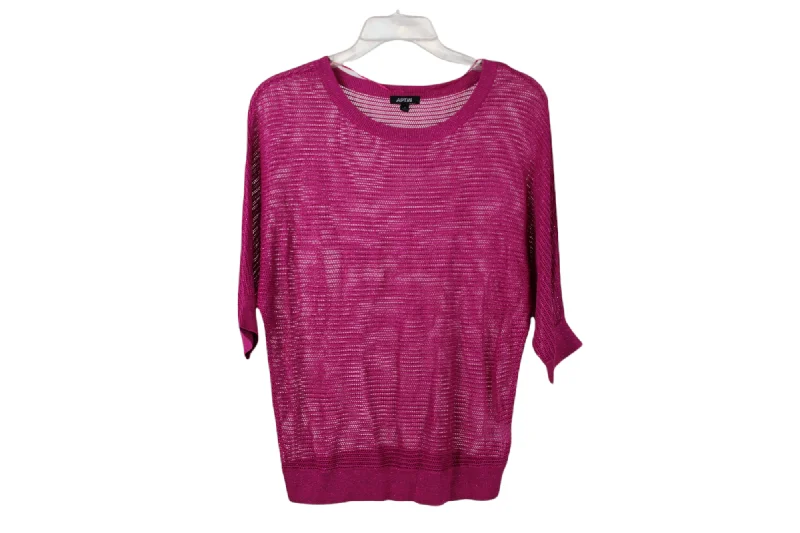 Apt.9 Pink Shimer Knit Top | M Recycled Knit Tee