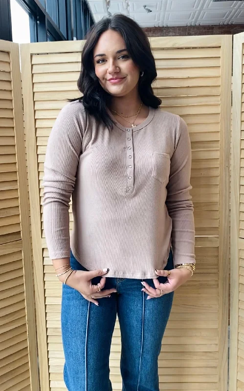 Meant For Me Knit Top | Taupe Turtle Neck Knit Top