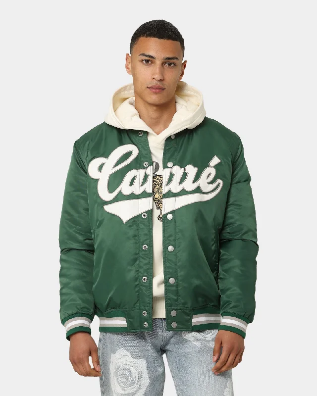 Carré PDB Varsity Jacket Green Toggled Jacket Drawstring Jacket Belted Jacket Toggled Jacket Drawstring Jacket Belted Jacket