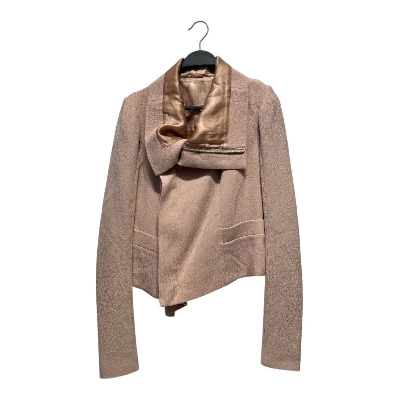 Rick Owens/Jacket/8/Wool/CRM/ASSYMETRIC HIGH COLLAR Welt Pockets Slit Pockets Flap Pockets Welt Pockets Slit Pockets Flap Pockets Rick Owens/Jacket/8/Wool/CRM/ASSYMETRIC HIGH COLLAR Welt Pockets Slit Pockets Flap Pockets Welt Pockets Slit Pockets Flap Pockets