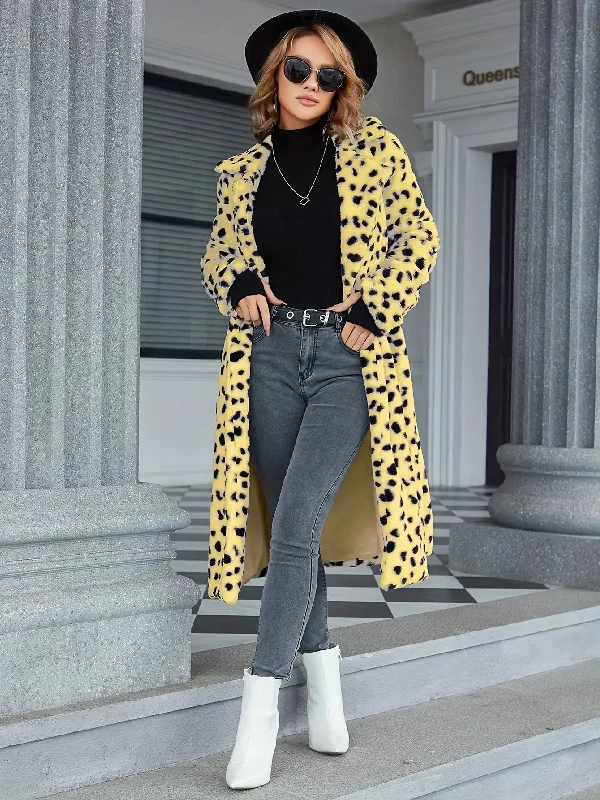 Coat, Elegant Thermal Long Sleeve Lapel Midi Length Coat For Fall & Winter, Women's Clothing Lapel Coat Peter Pan Collar Coat Cowl Neck Coat Coat, Elegant Thermal Long Sleeve Lapel Midi Length Coat For Fall & Winter, Women's Clothing Lapel Coat Peter Pan Collar Coat Cowl Neck Coat
