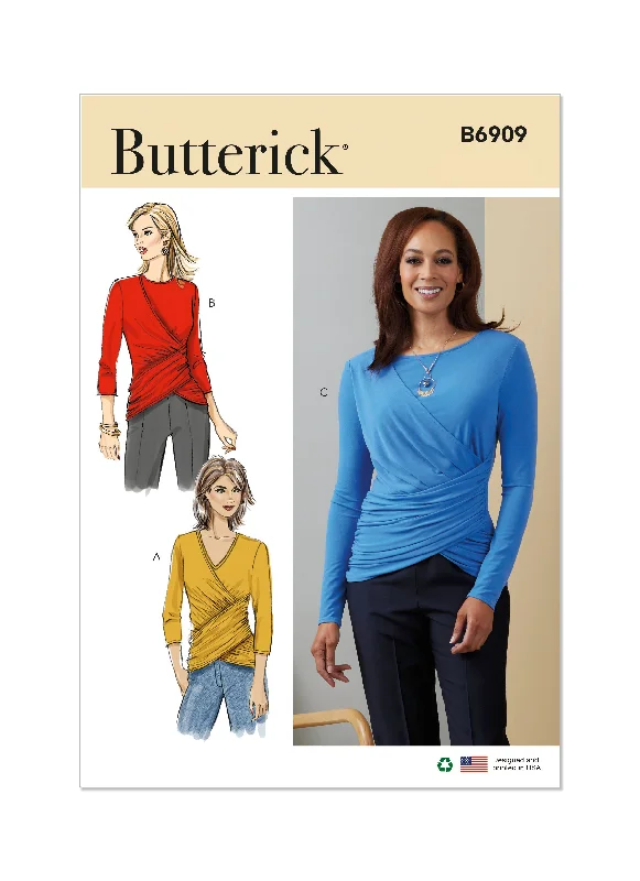 Butterick B6909 Misses' Knit Top Daily Wear Knit Tee