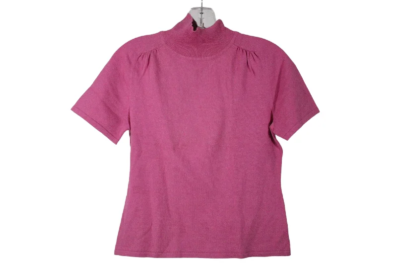 Chadwick's Collection Pink Knit Top | S Sky Blue Knit Tee