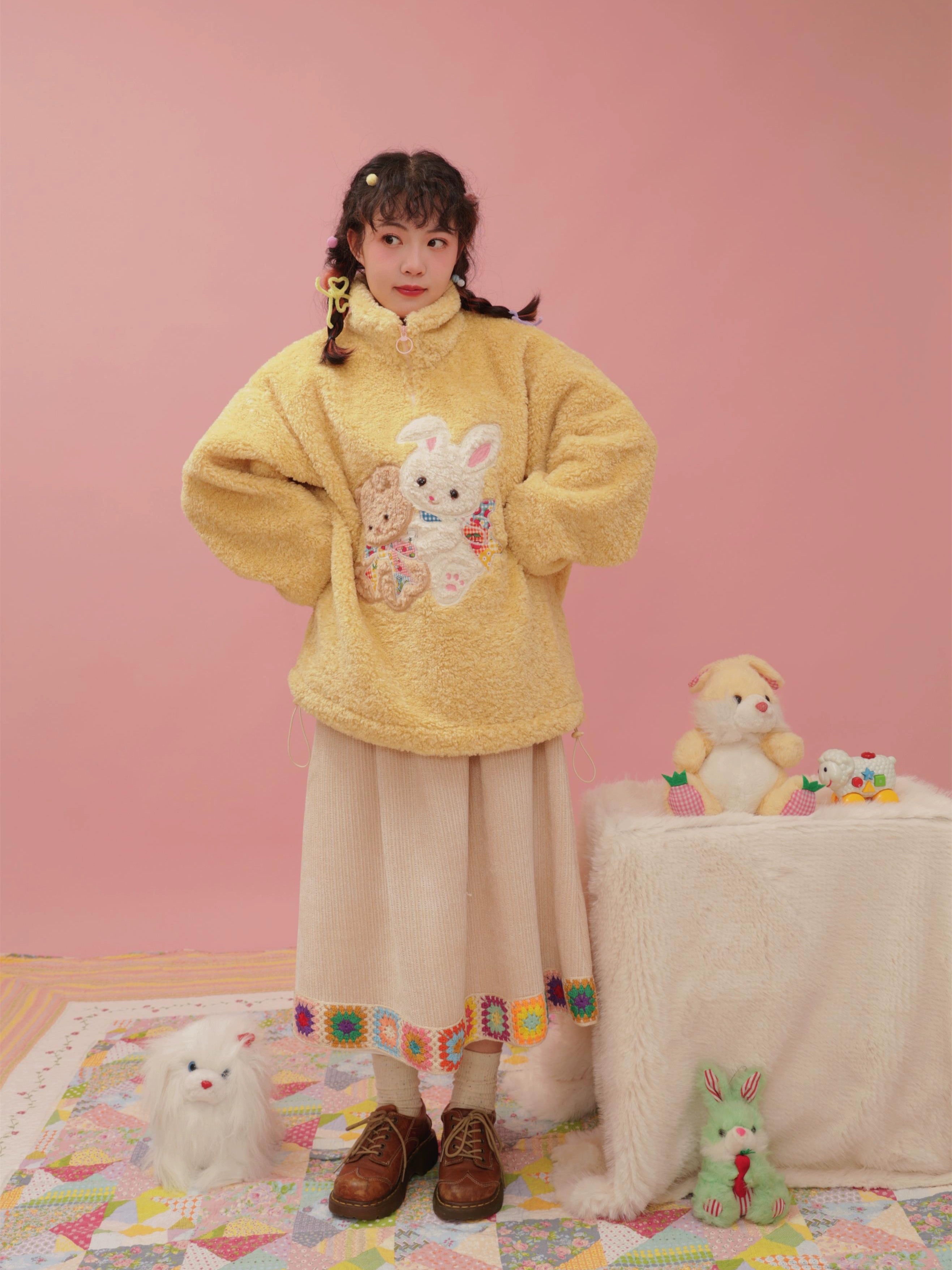 3D doll embroidered cream plush jacket【s0000004303】 Mesh Jacket Canvas Jacket Denim Jacket Mesh Jacket Canvas Jacket Denim Jacket 3D doll embroidered cream plush jacket【s0000004303】 Mesh Jacket Canvas Jacket Denim Jacket Mesh Jacket Canvas Jacket Denim Jacket