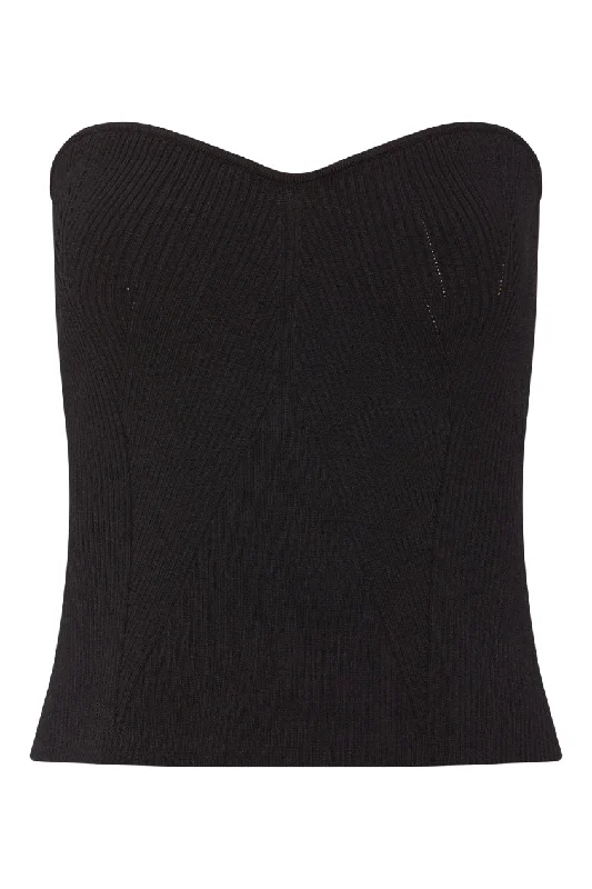 Valerina Knit Top - Black Business Knit Top