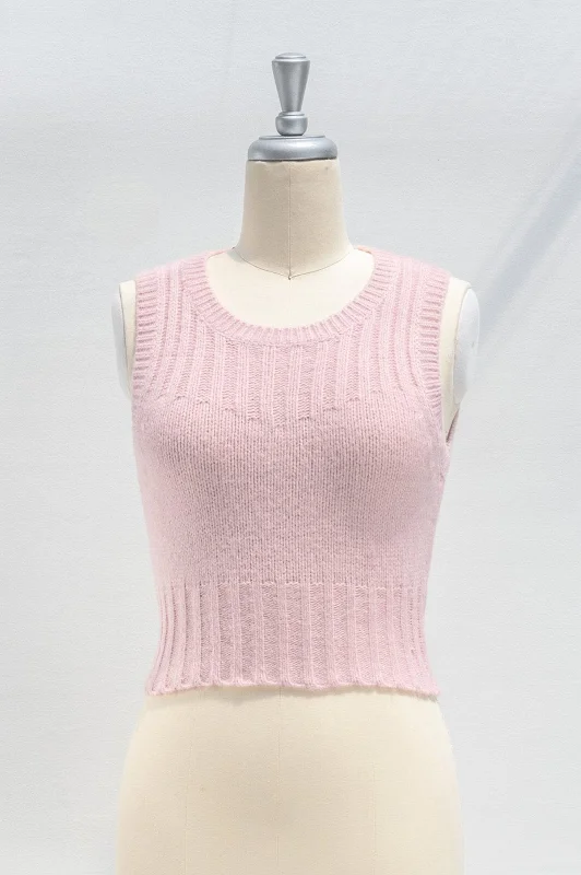 Marissa Cropped Knit Top Chic Knit Top