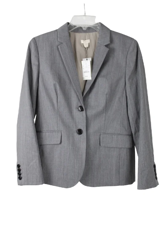 NEW J.Crew Gray Blazer | 6 Petite Women's Trendy Suit