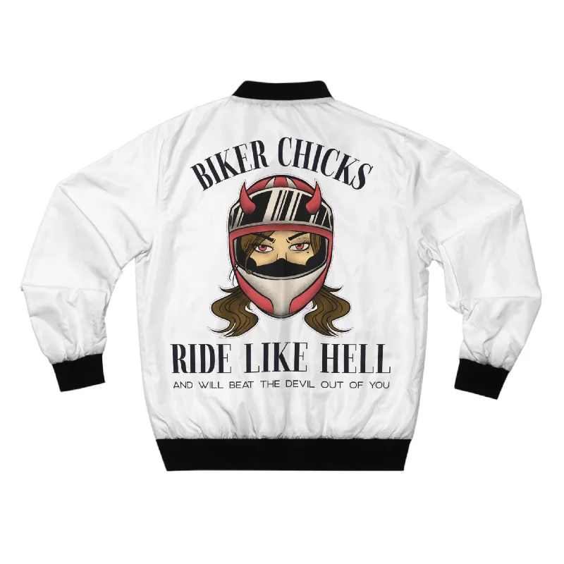 Biker chicks ride like hell and will beat the Devil out of you - Bomber Jacket Jersey Jacket Tulle Jacket Batik Jacket Jersey Jacket Tulle Jacket Batik Jacket Biker chicks ride like hell and will beat the Devil out of you - Bomber Jacket Jersey Jacket Tulle Jacket Batik Jacket Jersey Jacket Tulle Jacket Batik Jacket