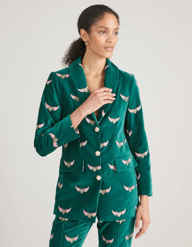 Cora Green Flying Hearts Embroidered Velvet jacket Wool Fabric Cashmere Fabric Tweed Fabric Wool Fabric Cashmere Fabric Tweed Fabric Cora Green Flying Hearts Embroidered Velvet jacket Wool Fabric Cashmere Fabric Tweed Fabric Wool Fabric Cashmere Fabric Tweed Fabric