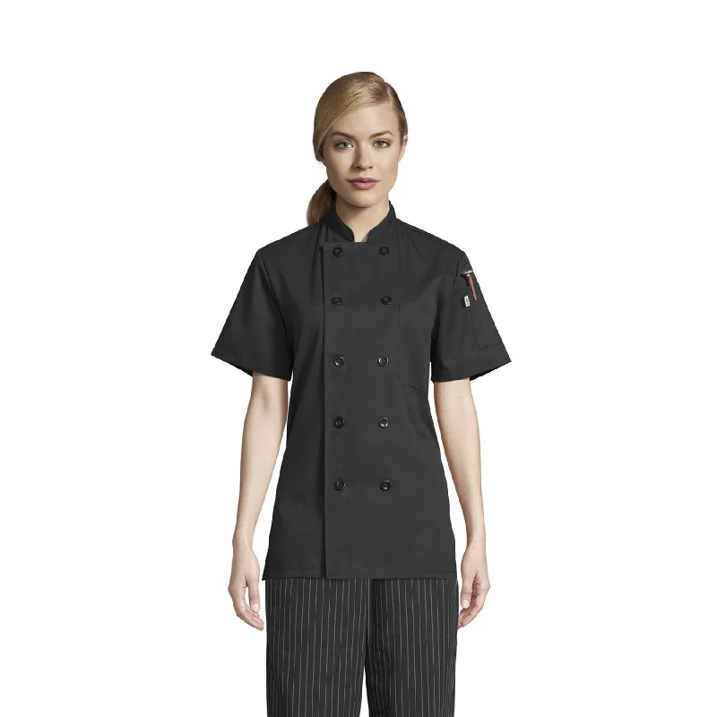 0478 Tahoe Women's Chef Coat Solid Print Jacquard