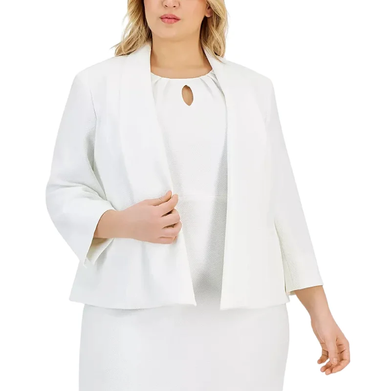 KASPER - Open-Front 3/4-Sleeve Stretch Blazer Women's Luxury Jacket