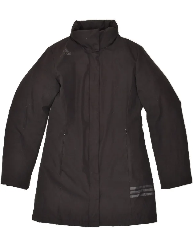 ADIDAS Womens Padded Coat UK 8 Small Black Polyester Sleeveless Short Sleeve Long Sleeve ADIDAS Womens Padded Coat UK 8 Small Black Polyester Sleeveless Short Sleeve Long Sleeve