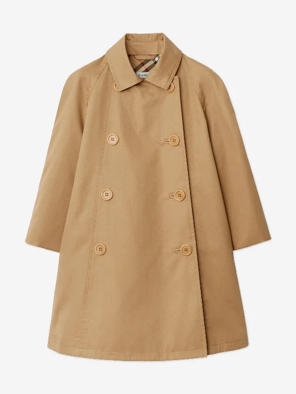 Burberry Girls Olivia Trench Coat in Beige Suede Jacket Faux Fur Jacket Puffer Jacket Burberry Girls Olivia Trench Coat in Beige Suede Jacket Faux Fur Jacket Puffer Jacket
