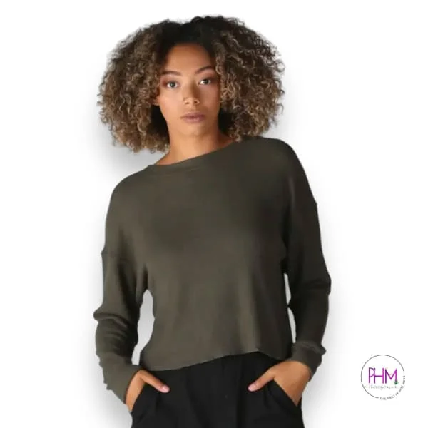 Plus Sized Homebody Brushed Hatchi Knit Top🌙 Boat Neck Knit Top