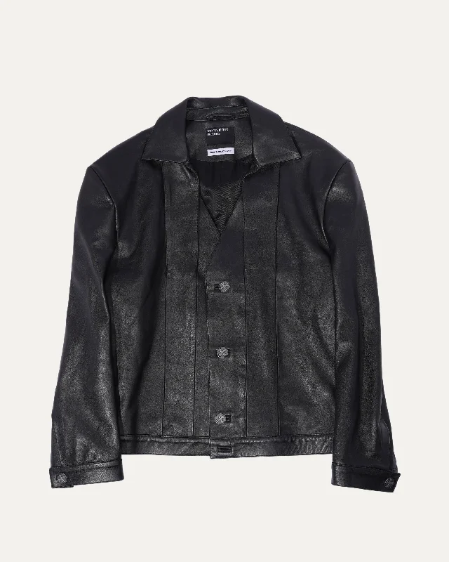 SS24 Divorce Leather Jacket Notch Collar Peter Pan Collar Cowl Neck Notch Collar Peter Pan Collar Cowl Neck SS24 Divorce Leather Jacket Notch Collar Peter Pan Collar Cowl Neck Notch Collar Peter Pan Collar Cowl Neck