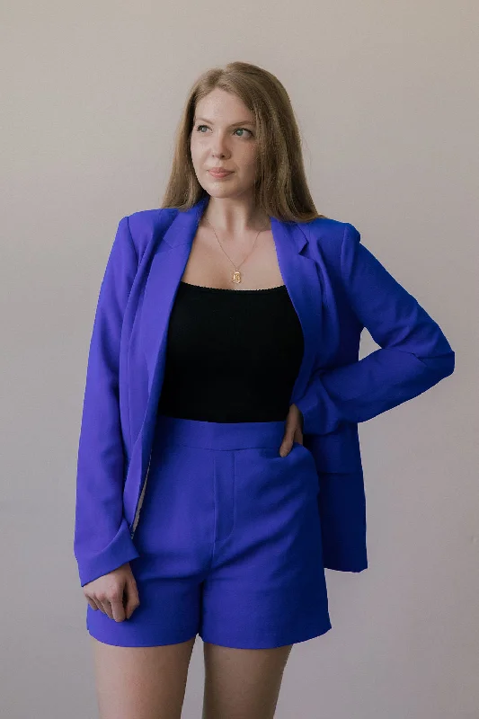 Electric Blue Blazer Women's Boutique Jacket