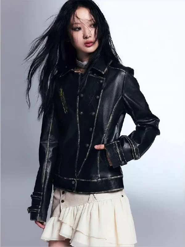 Waisted leather short jacket【s0000007912】 Rayon Fabric Velvet Fabric Corduroy Fabric Rayon Fabric Velvet Fabric Corduroy Fabric Waisted leather short jacket【s0000007912】 Rayon Fabric Velvet Fabric Corduroy Fabric Rayon Fabric Velvet Fabric Corduroy Fabric