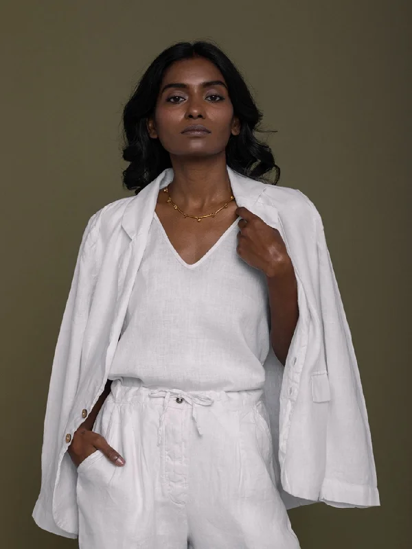 The She's Everything Blazer, Coconut White Women's Designer Suit