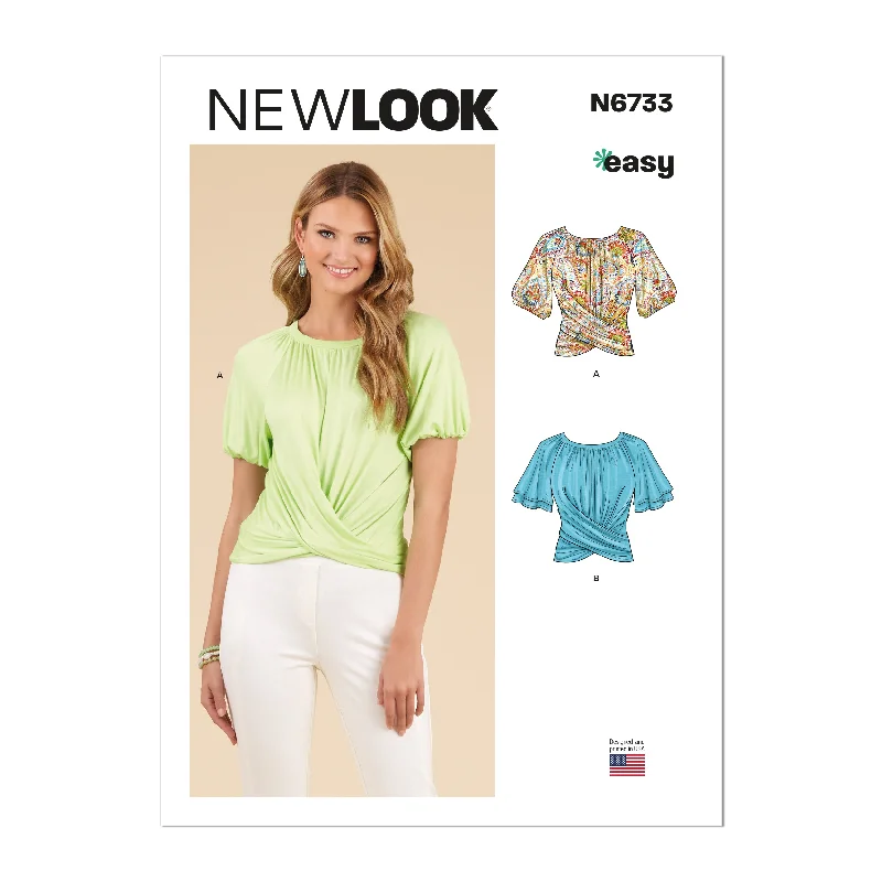 Newlook Pattern 6733 Misses' Knit Tops Lightweight Knit Tee