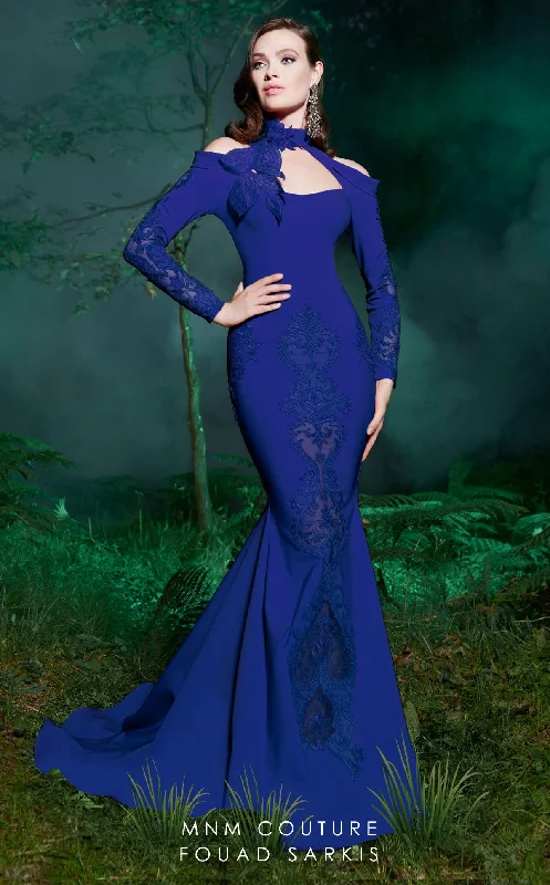 MNM Couture 1200 Fitted Long Mermaid Formal Evening Dress
