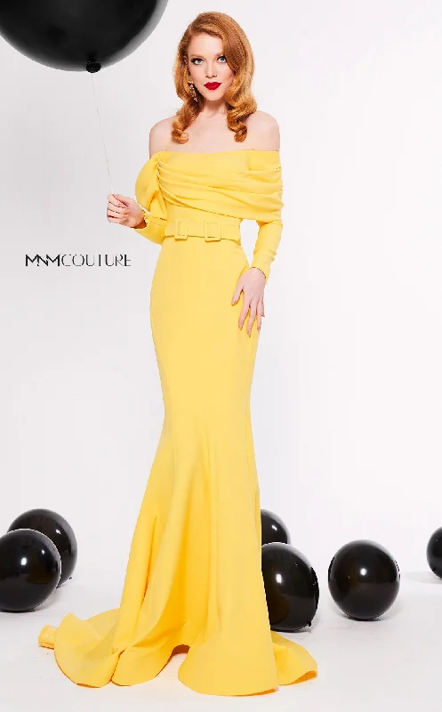 MNM Couture N0324 Fitted Long Formal Mermaid Evening Dress