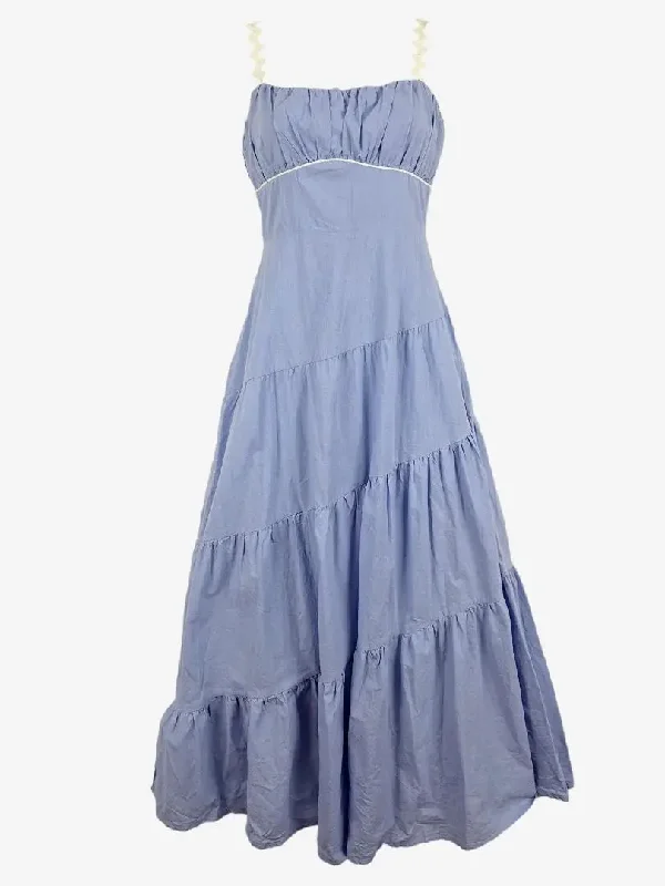 Billy J Wavy Straps Tiered Dress Size 10
