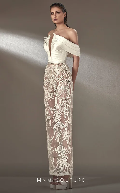 MNM Couture K3889 Fitted Formal Evening Lace Dress