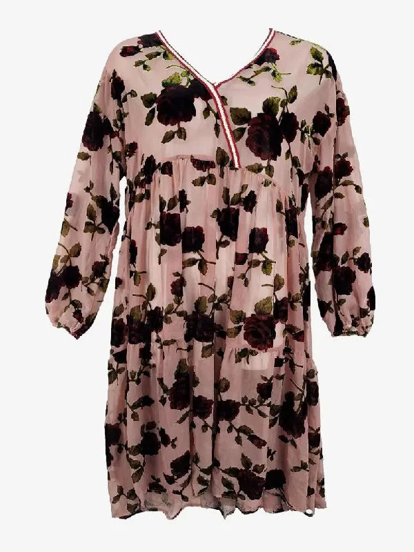 Trelise Cooper Sheer Rose Blush Dress Size XL