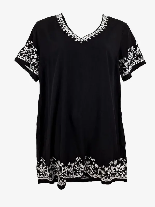 Love Your Wardrobe Embroidered Details Tunic Dress Size 14